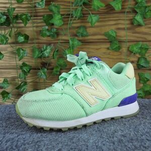 New Balance Girls Sneaker 574 Sz T 12 Medium Green Synthetic Lace Up